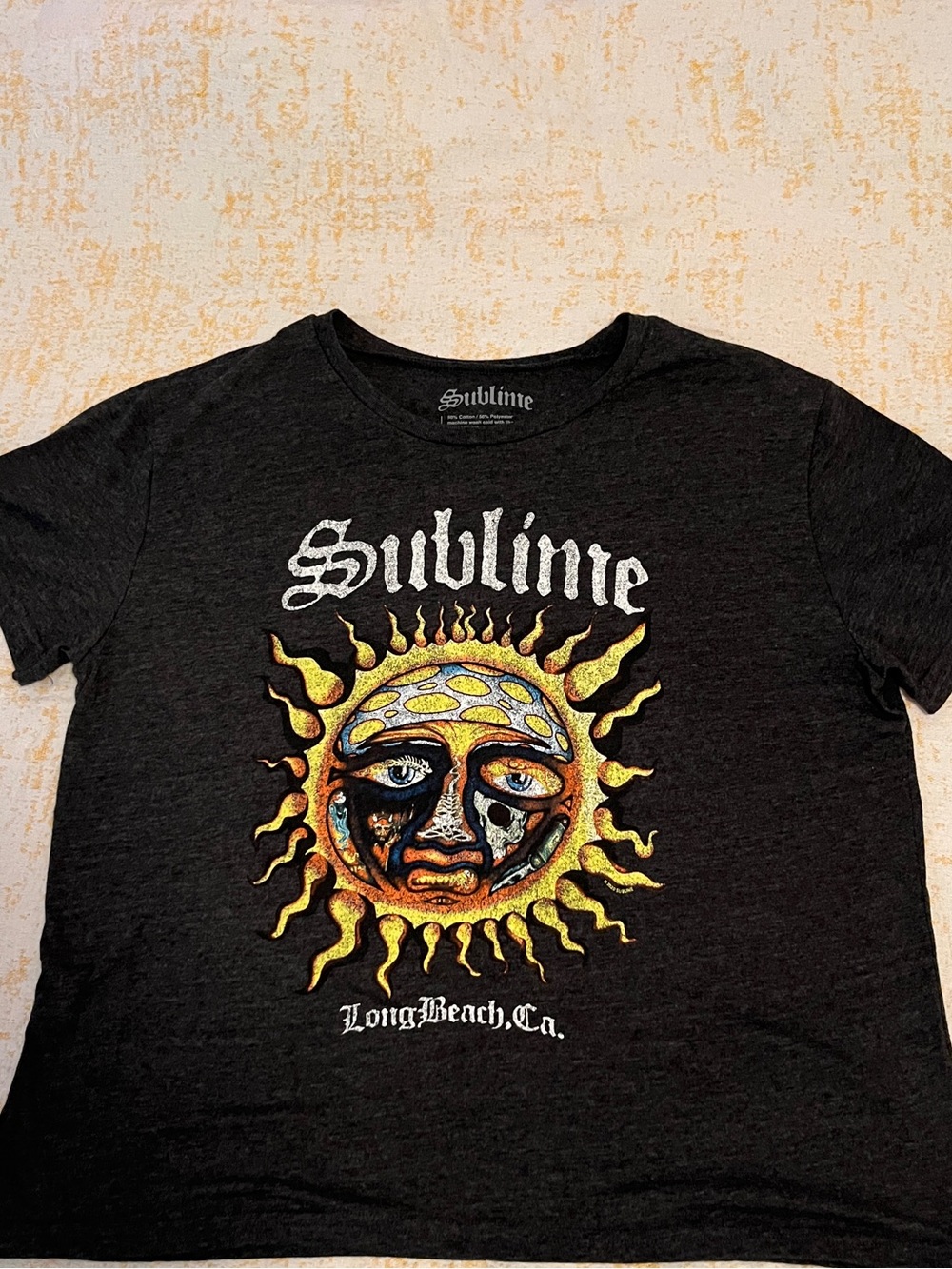 Sublime Black Graphic Tee with Sun Logo XL